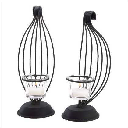 Scrollwork Candleholder Set - Style 38331