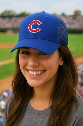 Gorra Trucker Deportiva Azul con Logo Bordado miniatura 4