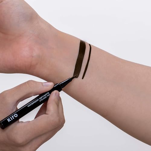 Image of Kiro Waterproof Soft-Matte Eyeliner Pen - Mocha Brown, 1.1 ml (Pack of 2)