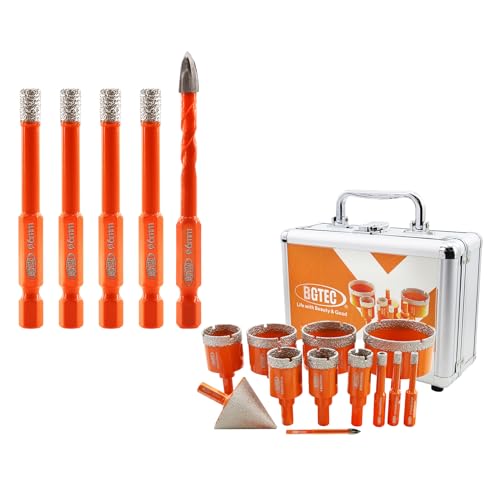 Set de Brocas Diamante Seco BGTEC 5 piezas 6 mm 1/4 pulg miniatura 1