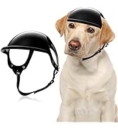 Goaste Dog Helmet for Large Dog, Dog Motorcycle Helmet with Ear Holes, Dog Safety Hat with Adjust...