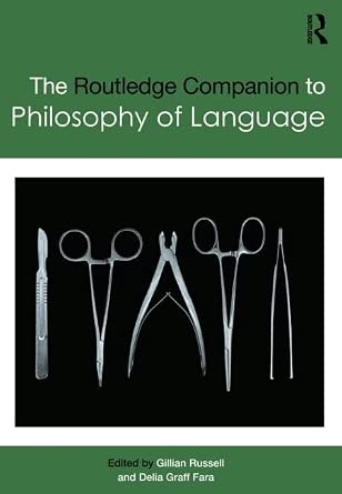 Routledge Companion to Philosophy of Language book cover