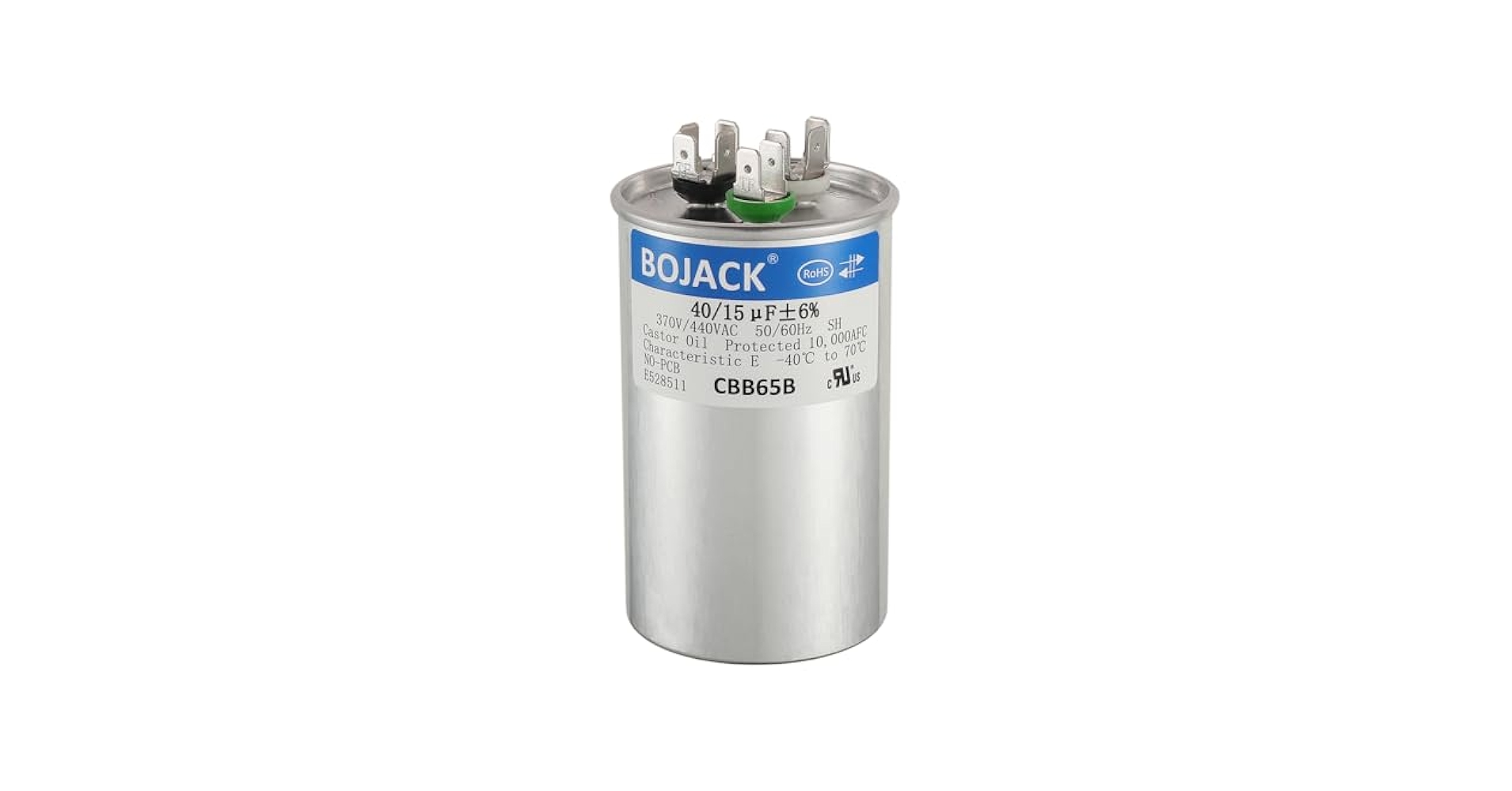 Amazon.com: BOJACK 40/15 uF 40+15 MFD 370/440 VAC CBB65B