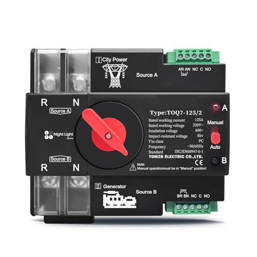 Transfert automatique double puissance ATS 100A 2P à basculement rapide