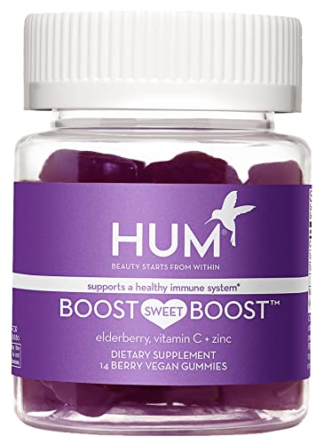 Hum Boost Sweet Boost - Immune Support Gummies With Vitamin C, Zinc & Elderberry - Elderberry Gummies For Immune System Support & General Wellness (42 Vegan Gummies) #TOP19