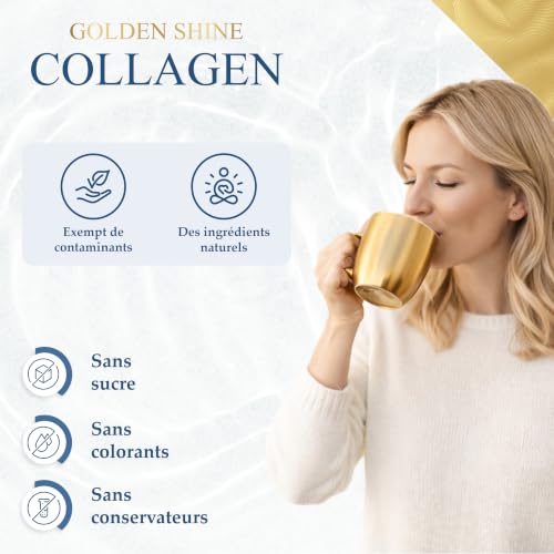 GOLDEN SHINE Collagène Marin en Poudre 600 g Hydrolysat de Poisson Pur – vue 9
