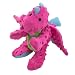 goDog Dragon With Chew Guard Technology Tough Plush Dog Toy, Pink, Large