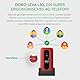DORO - Doro Leva L30 - Seniorenhandy - 4G-Klapphandy ohne Vertrag - Externes Display - HD-Audioqualität - Kamera - Notruftaste mit GPS - Inklusive Ladestation - Rot/Weiß