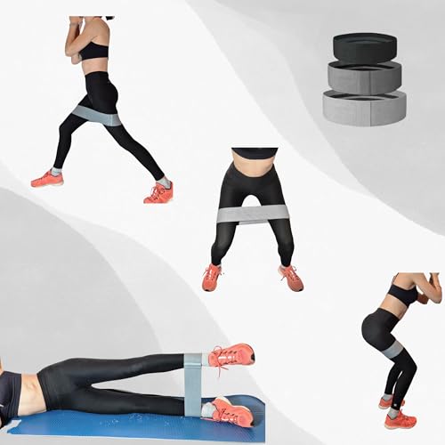 Kit Fitness : Bandes de Résistance (x3) + Élastique Musculation – Antidérapant, Confortable – Yoga, Pilates, Renforcement Musculaire – Sac de Transport Inclus – Image 3