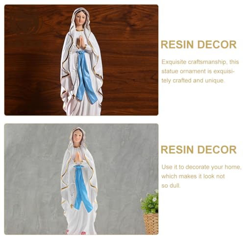 Statue de la Vierge en résine NUOBESTY décor religieuse