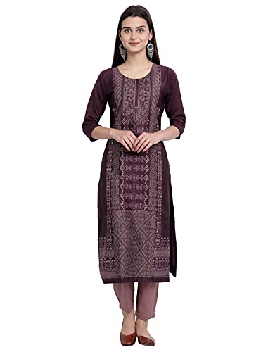 Image of Women's Crepe Regular Kurta