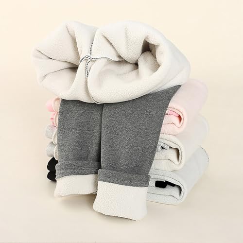 Kids Girls Pantskirt Little Girl Footless Leggings with Skirt Pants Toddler Winter Fleece Lined Leggings Pants3