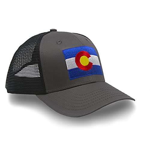 Image of International Tie State Hat for Men and Women, Adjustable Snapback Trucker Baseball Cap with Embroidered Patch