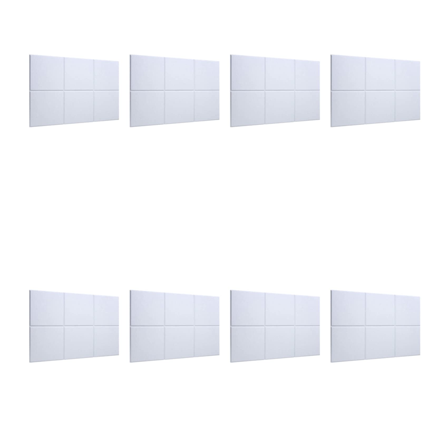 48PCS Panel de Absorción Acústica 12Pulgadax 12Pulgadax 0.4PulgadaAcolchado Una Prueba de Sonido para Aislamiento de Graves de Eco para Acústica