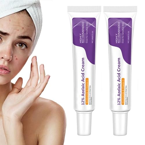 Crema De Ácido Azelaico, 2 Crema Para Eliminar Manchas Oscuras Con Niacinamida, Suero Antipigmentación Con Ácido Azelaico 12%, Suero Hidratante Para El Tratamiento Localizado, Para Todo Tipo De Piel