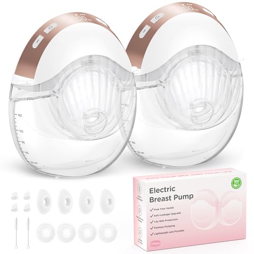 Jheppbay Wearable Electric Breast Pump, 3 Modes 12 Levels