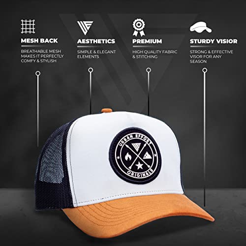 Image of Urban Effort Trucker Hat for Men - Mesh Back Baseball Cap, 5 Panel Snapback Hats for Men and Women