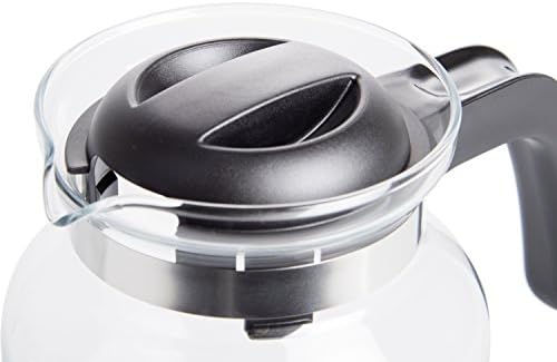 Wenco Dzbanek Szklany, Szkło/Tworzywo Sztuczne, Czarny/Przezroczysty, 1.25 L