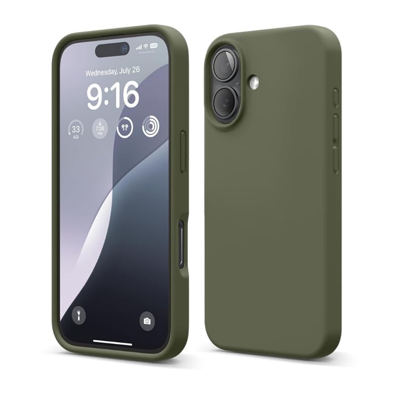 Image of Liquid Silicone Shockproof Case Back Cover for iPhone 15 Pro