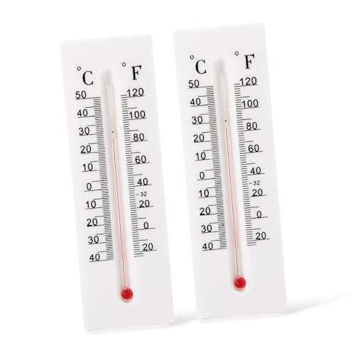 Housoutil 2pezzi Cassetta Portachiavi Esterno Multifunzione Con Termometro Decorativo e Ampio Spazio Per Chiavi e Monete Box Nascondi Chiavi Resistente Alle Intemperie Per Giardino e Ufficio