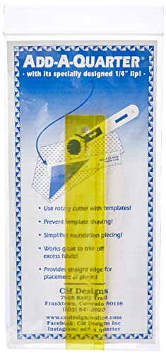 Colonial 6CMD Add-A-Quarter Ruler, 6-Inch, Yellow image 5