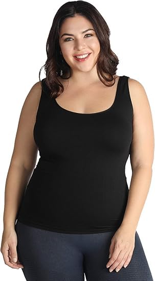 tranding-outfit Women's Regular Fit Sleeveless Cotton Camisole Slip Spaghetti Pack of 1 Plus Size-picture-30
