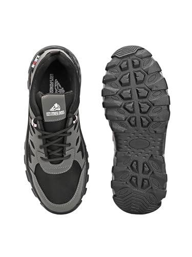Image of Leo's Fitness Men's Water Resistant Outdoor Trekking Shoe, Lace-Up Trail Running Sports Sneakers, Hiking Shoes for Men