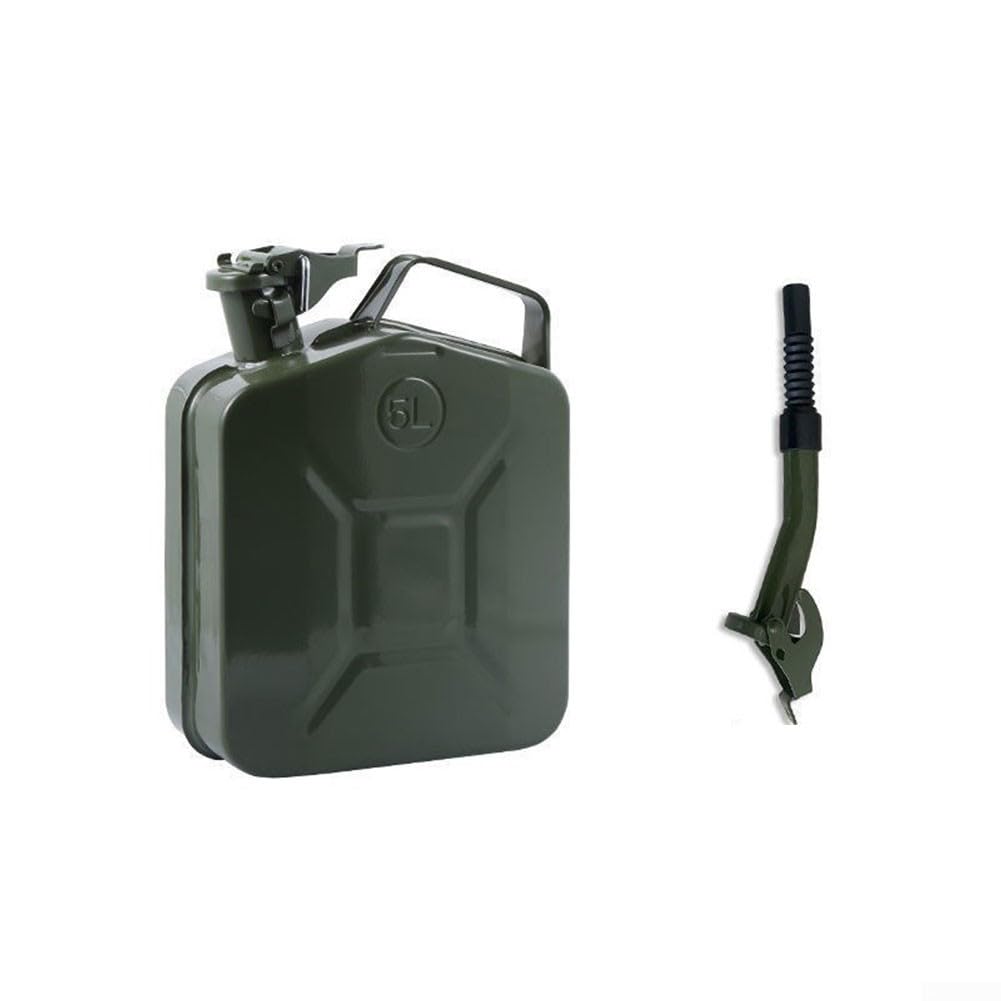 Tanica Carburante Metallo 5L con Beccuccio per verde Tanica Carburante