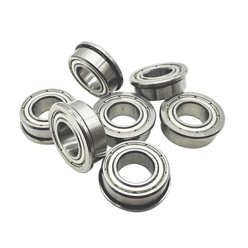 Roulement à billes F63800ZZ 10x19x7 mm avec collerette pour guidage linéaire