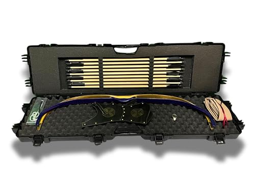 Durable Archery Bow Case with 18-Slot Arrow Separator, 46 x 12 inches