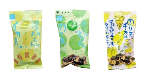 ＜まとめ買い＞まるか食品 瀬戸内レモン味いか天（20ｇ） のり天チーズ味（20ｇ） すだちのり天（20ｇ）各1袋 味比べパック