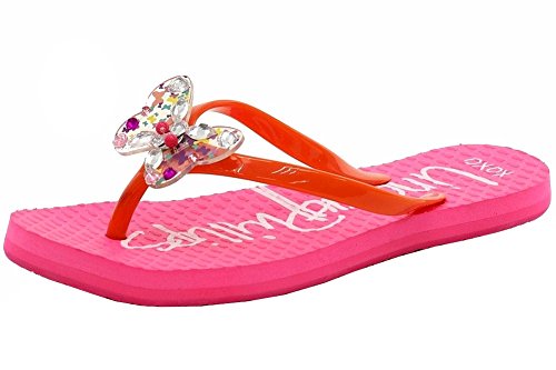 Lindsay Phillips Girls Madeline Pink Interchangeable Flip Flop Size 13