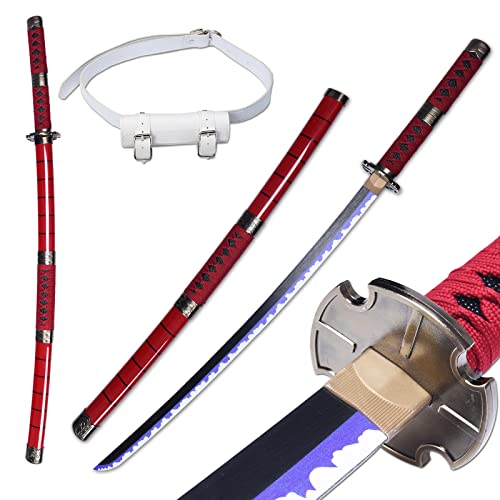 Douzoni Bamboo Katana Anime Cosplay Sword, Japanese Anime Original Texture,About 40 inch Overall,Shusui&WadoIchimonji&Kitetsu&Enma&Yubashiri Katana for Cosplay Collection (Kitetsu)