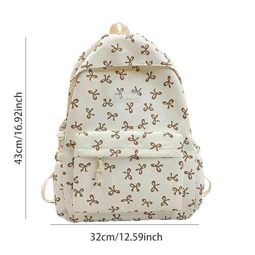 Mochila escolar de lazo para adolescentes y chicas de secundaria con espacio para cuadernos de 12'' 2