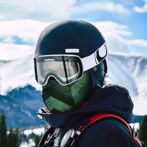 Balaclava para hombres y mujeres, máscara para esquí y ciclismo, color verde esmeralda, cubre todo el rostro miniatura 5