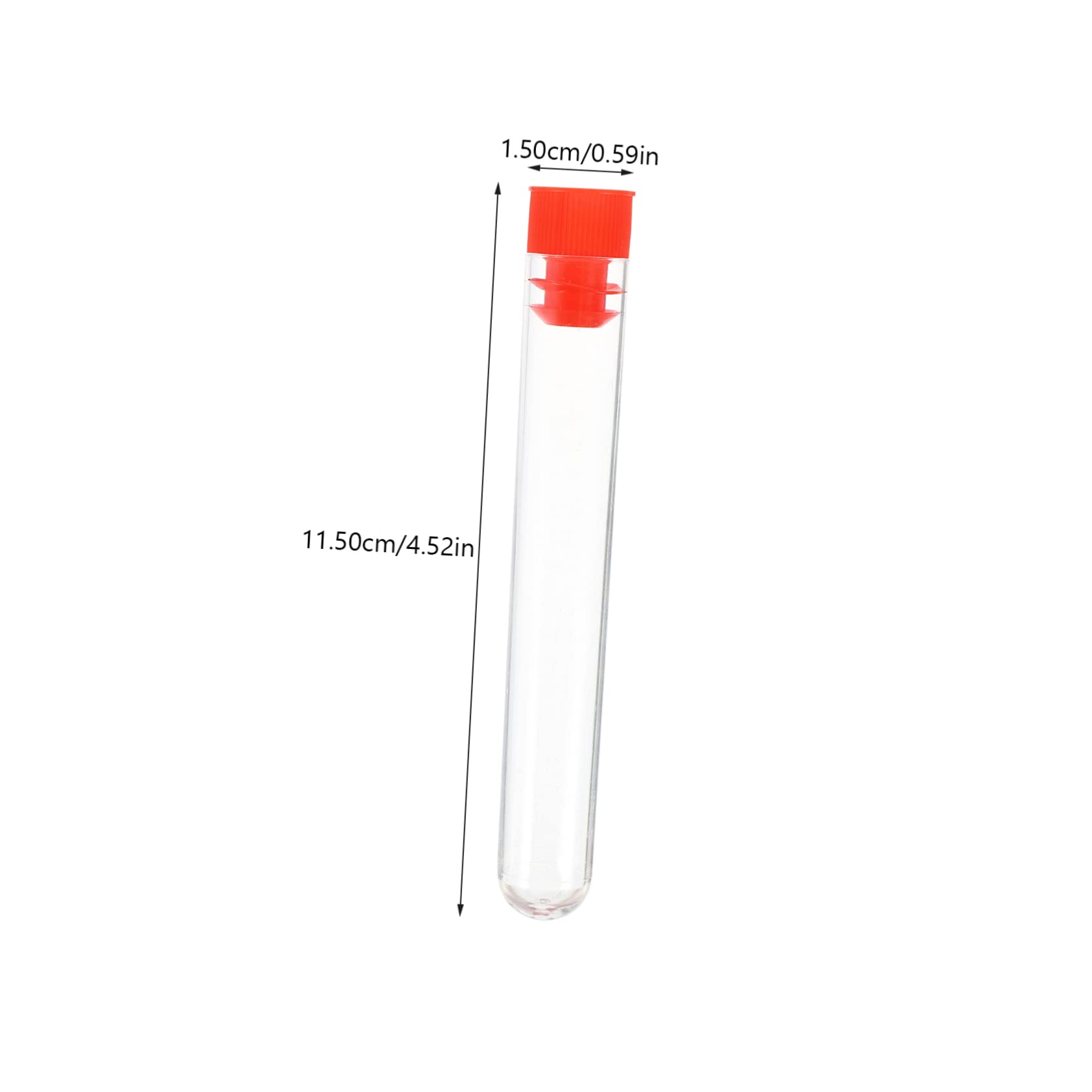 HEALEEP Test Tube Vast Set of 12 Plastic Test Tubes for Sample Testing Storage and Scientific Research and Sturdy