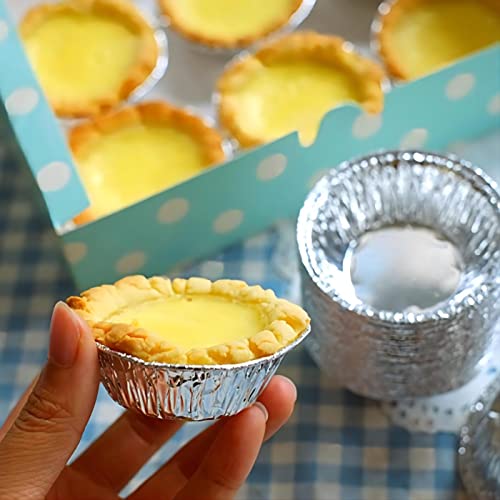 Bimiget Silver Aluminum Foil Tart Pan 2.67 Inch thumb #5