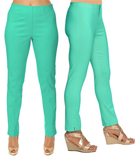 LIOR PARIS Sasha Essential Slim Fit Ankle Pant (4, Seafoam)