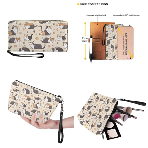 Image of Top Handle Purse for Women, Large Tote Handbag With PU Wallet Set, Gift for Mom