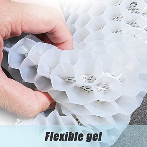 Cueclue 1 Pc Gel Seat Cushion, Breathable Honeycomb Design Seat Cushion, Gel Seat Cushion For Long Sitting, Cool Breathable Non-Slip Seat Cushion, Pads For Relief Butt & Back Pain (Black) #TOP3