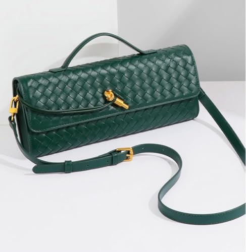 Image of Upbull Trendy Woven Evening Clutch Purses Women Underarm Shoulder Handbag Cute Satchels Crossbody Purse PU Leather Wallet