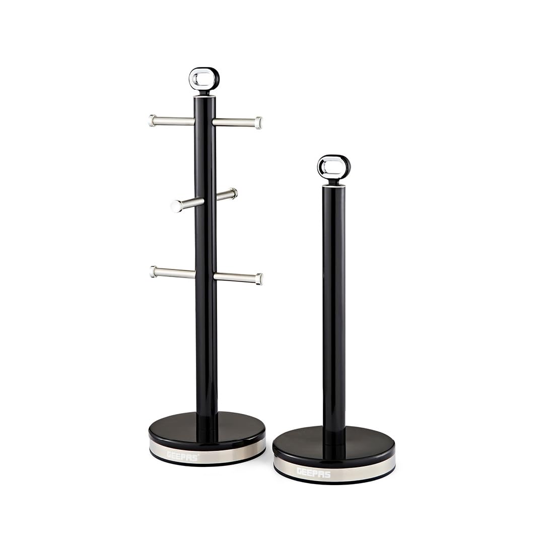 B&Q -  Mug Tree And Towel Pole SetBlack