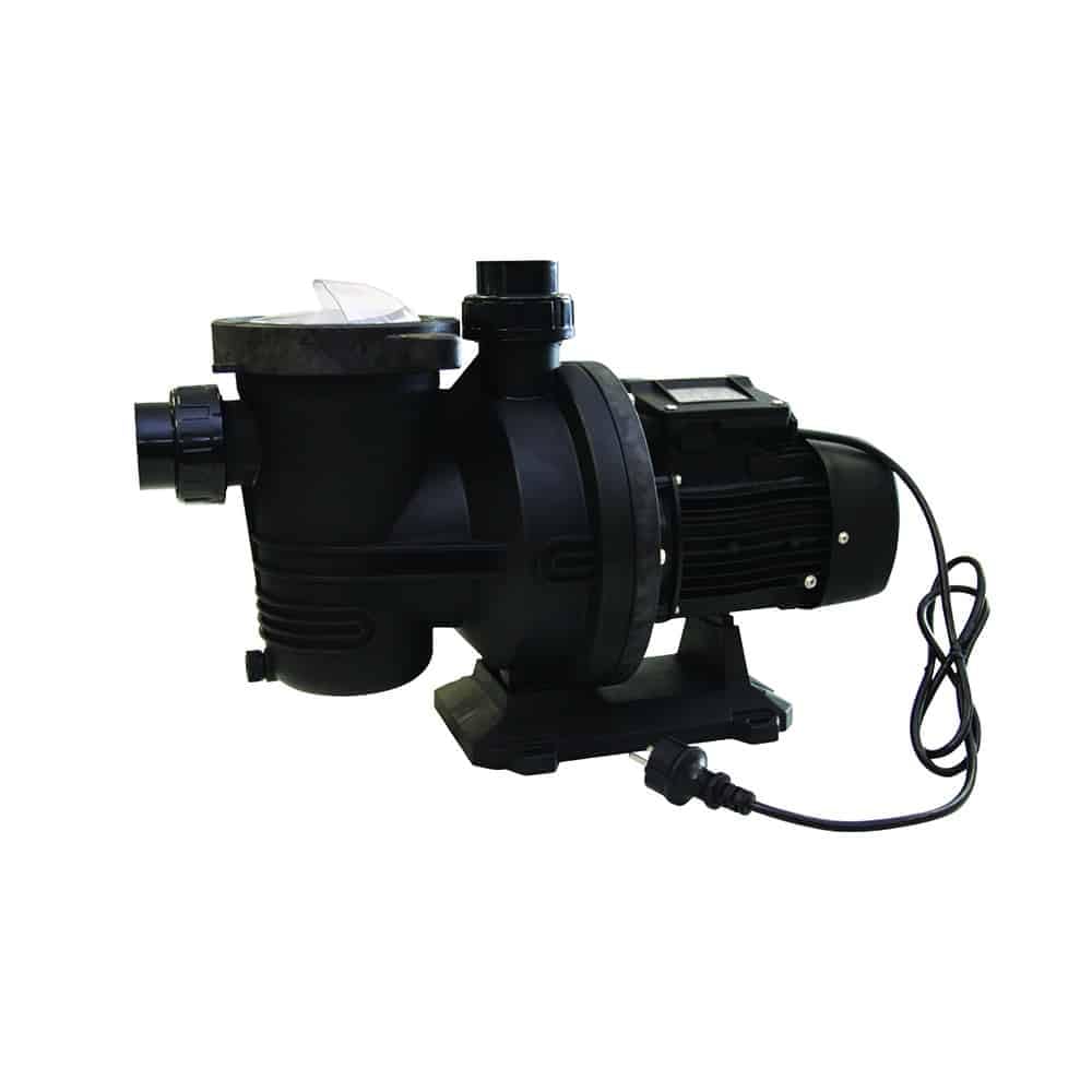 Pompe Filtration Piscine - PRO - Puissance 1.5CV - Débit 18m3/h - Couvercle QuickLock sans Vis - Fournie avec raccords 50 - (à Utiliser en complément d'un Filtre à Sable ou à Cartouche) Noir
