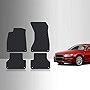 TOUGHPRO Floor Mats Accessories Set (Front Row + 2nd Row) Compatible with Audi A4 All Weather Heavy Duty (Made in USA) Black Rubber 2017 2018 2019 2020 2021 2022 2023