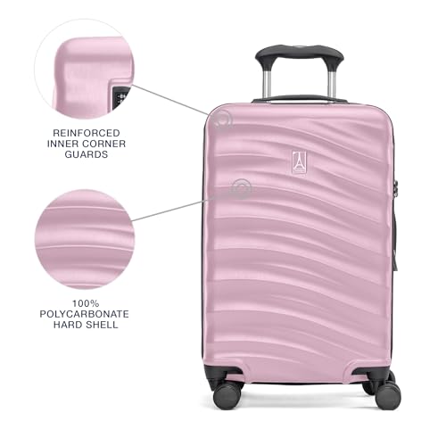 Image of Travelpro Maxlite Air V2 Hardside Expandable Carry on Luggage, 8 Spinner Wheels, Lightweight Hard Shell Suitcase, TSA lock, Pink, Carry On 20-Inch