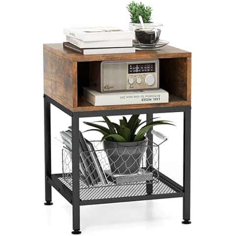 Table d'Appoint Carrée COSTWAY Cover