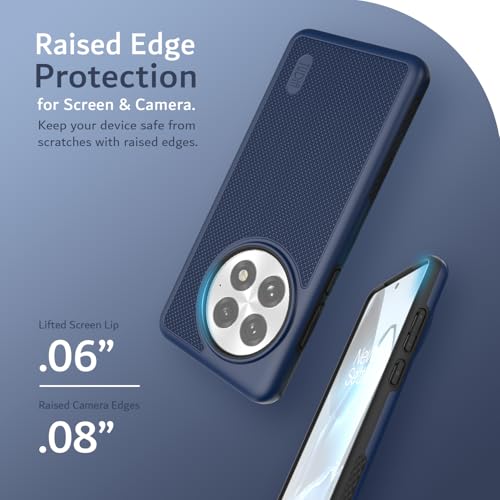 Image of TUDIA [MergeGrip Designed for OnePlus 13 Back Cover 5G (2025) - [Military Grade Drop Tested] Dual Layer Shockproof Slim Heavy Duty Tough Phone Case - Indigo Blue