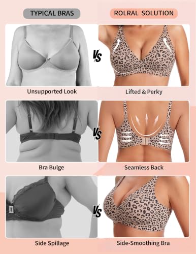 Image of Wireless Jelly Bras Push Up Deep V Supportive Seamless Bra No Underwire