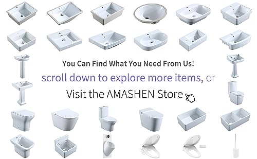 Amashen 62070004 17 Inch Undermount Bathroom Sink Rectangle thumb #8