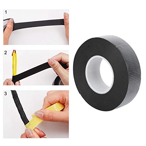 Image of Aladeno 2pcs Electrical Insulation Tape Rubber Electrical Tape 0.8mmx22mmx5yd Insulation Tape High Voltage Self Amalgamating Tape Waterproof Electrical Tape Self Adhesive Tape, Aladenohq8tkzgw43